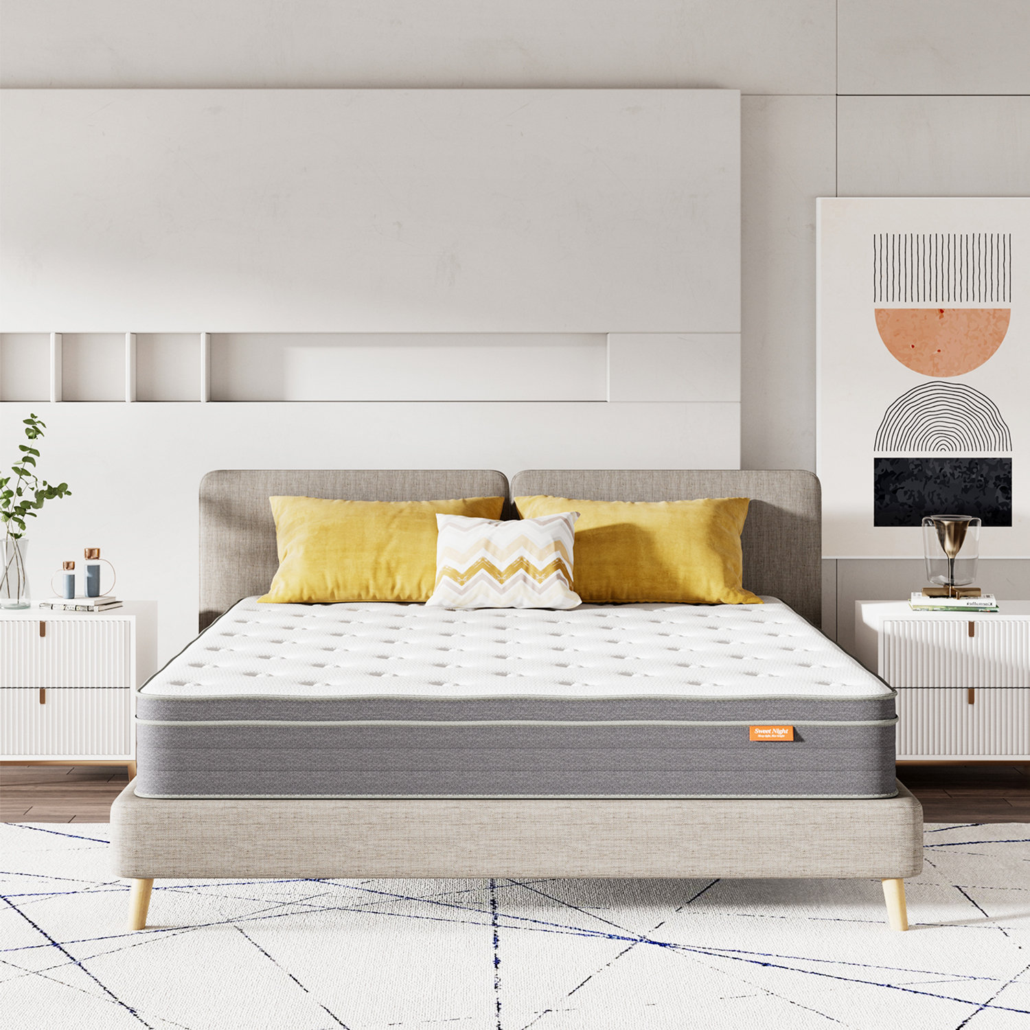 Home 10" Medium Gel Memory Foam Hybrid Mattress & Reviews Wayfair